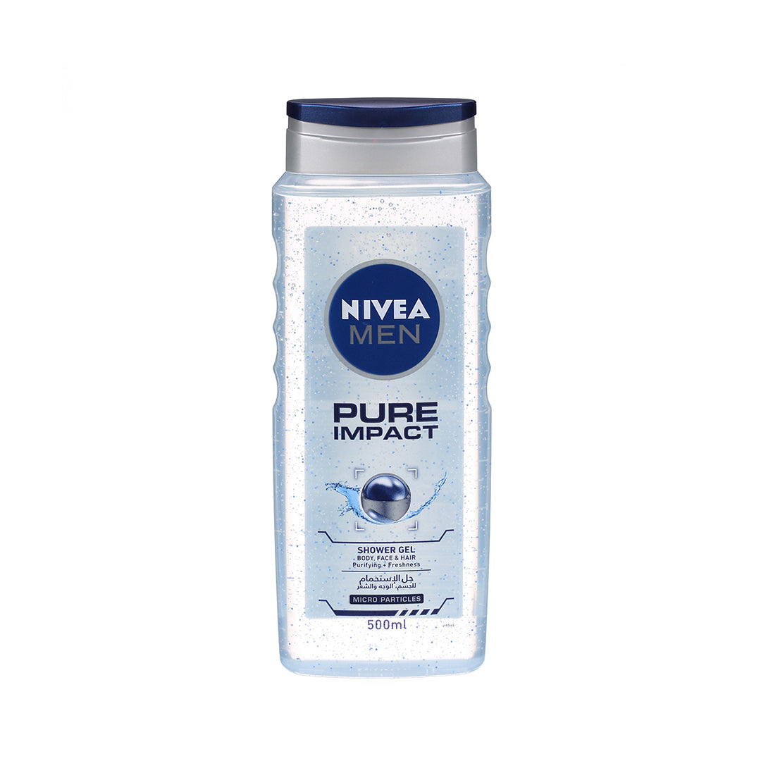 NIVEA SHOWER GEL FOR MEN PURE IMPACT 500ML