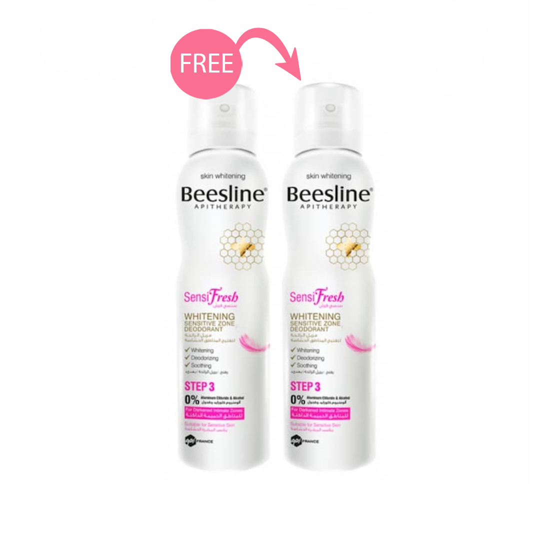 Beesline Sensifresh Whitening Sensitive Zone Deodorant 1+1 Free
