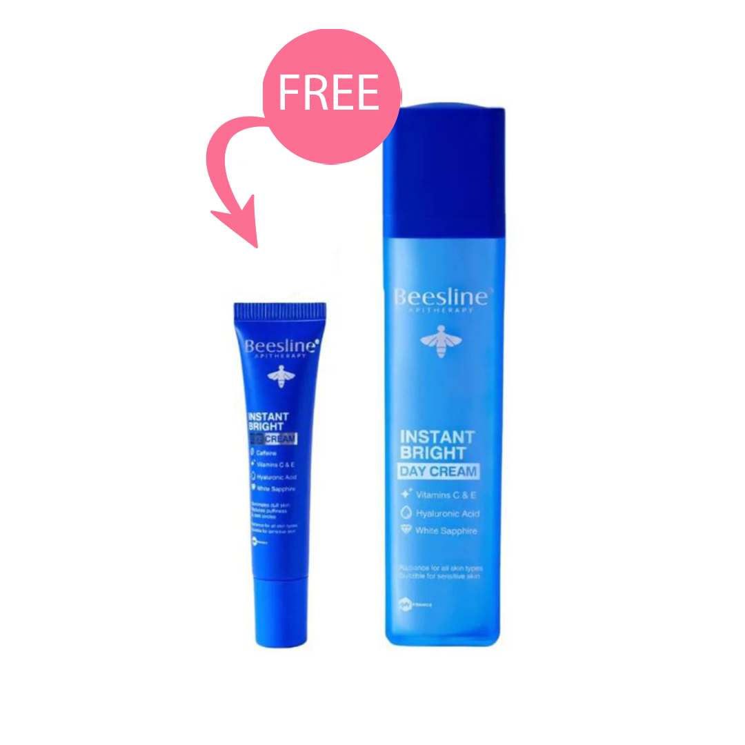 BEESLINE Instant Bright Offer Day Cream + Eye Cream Free