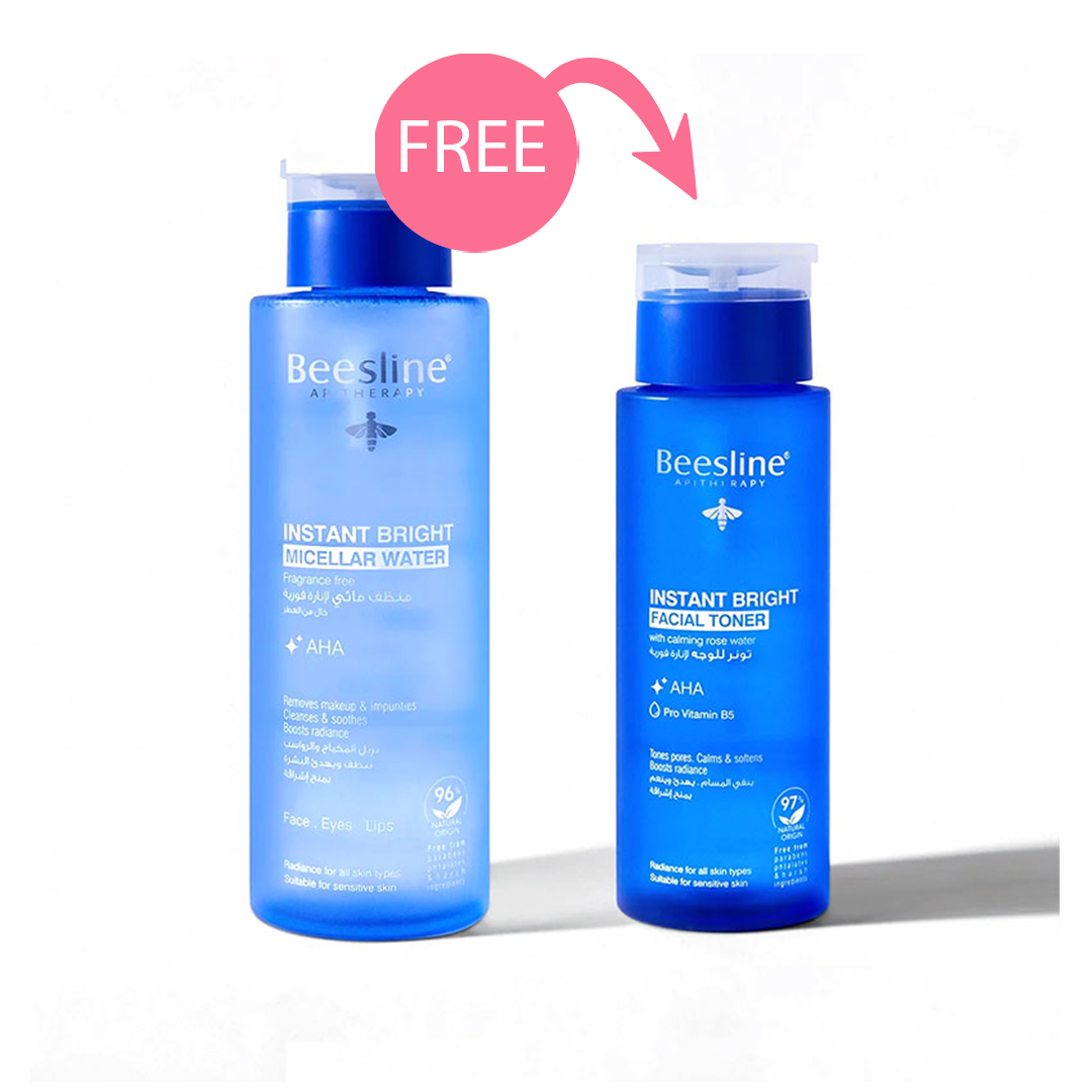 BEESLINE Instant Bright Micellar Water FF + Facial Toner Free