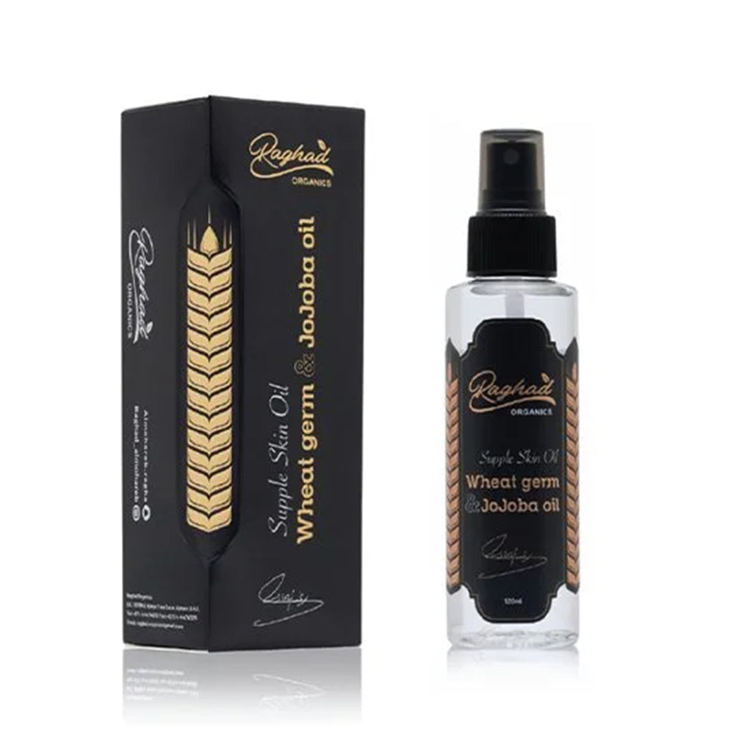 RAGHAD ORGANICS WHEAT GERM & JOJOBA OIL 120 ML