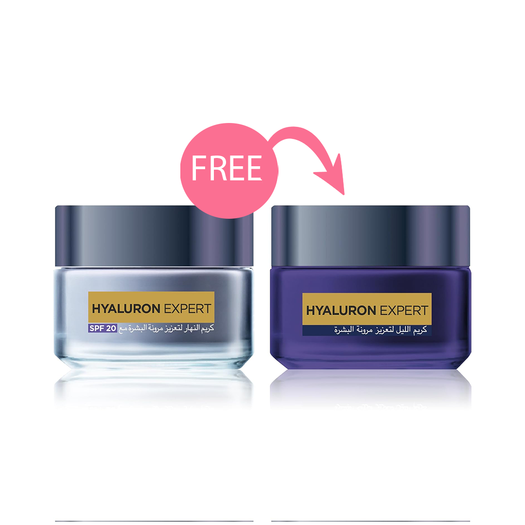 L'Oréal Paris Hyaluron Expert Night Cream Mask 50ml and L'Oréal Paris Hyaluron Expert Day Cream 50ml