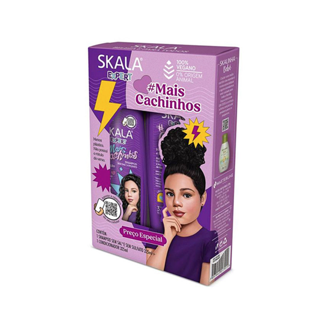 Skala More Curls Expert Kids Shampoo & Conditioner Set – Curly Hair Care for Children