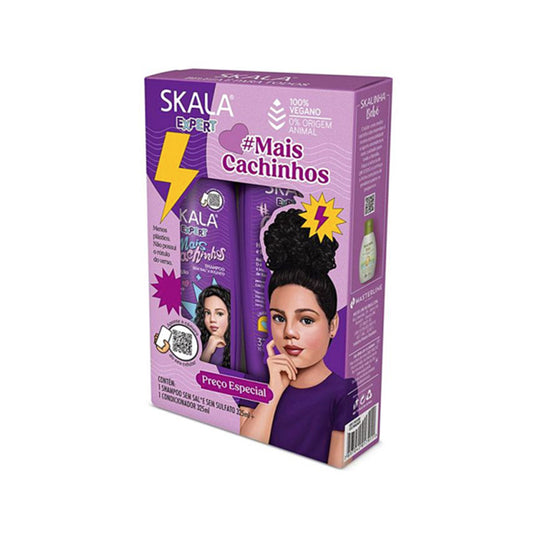 Skala More Curls Expert Kids Shampoo & Conditioner Set – Curly Hair Care for Children