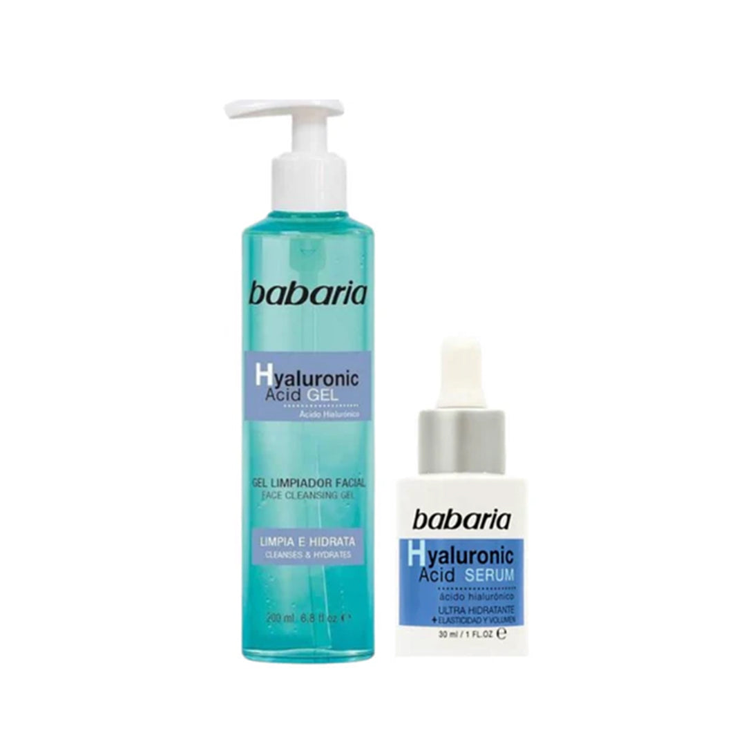 BABARIA HYALURONIC SERUM  & FACE CLEANSING GEL BAKEGE