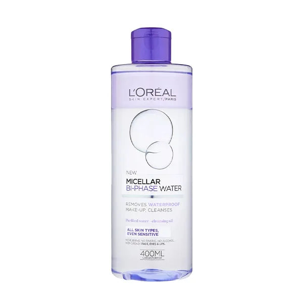 LOREAL BI-FASE MICELLAIR WATER 400ML