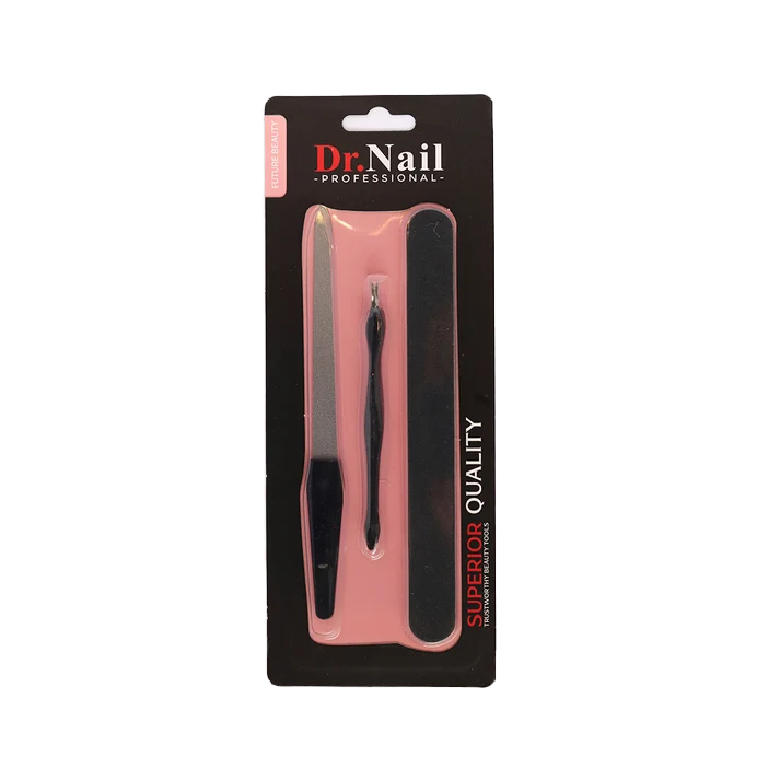 Dual Nail File and Cuticle Pusher