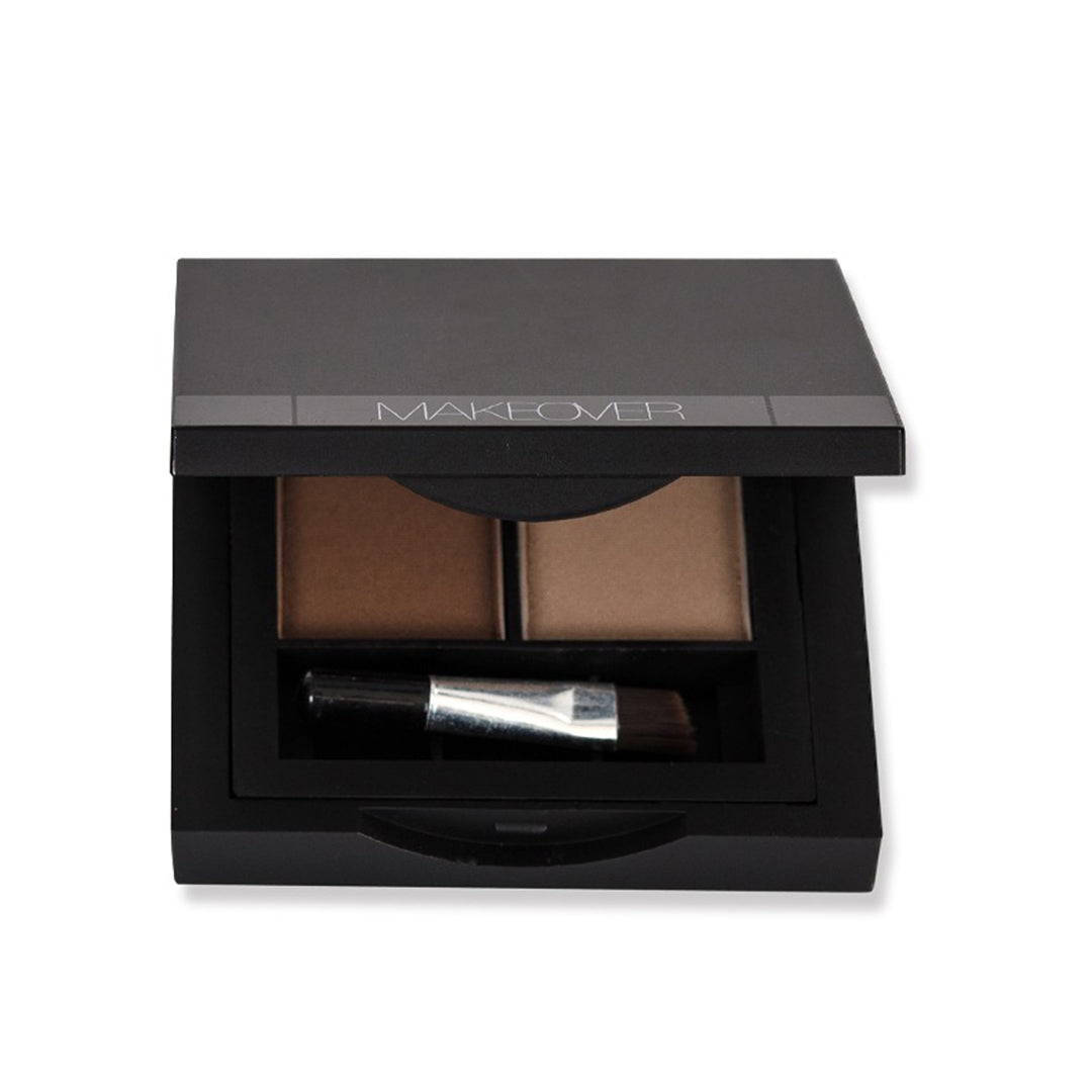 Makeover Perfect Brow Dual Palette for Eyebrows, two shades