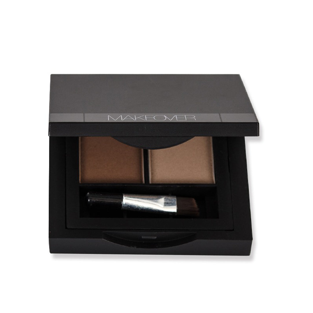 Makeover Perfect Brow Dual Palette for Eyebrows, two shades