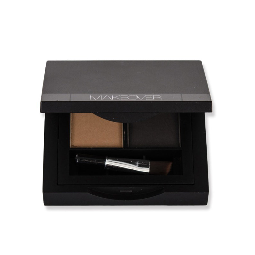 Makeover Perfect Brow Dual Palette for Eyebrows, two shades