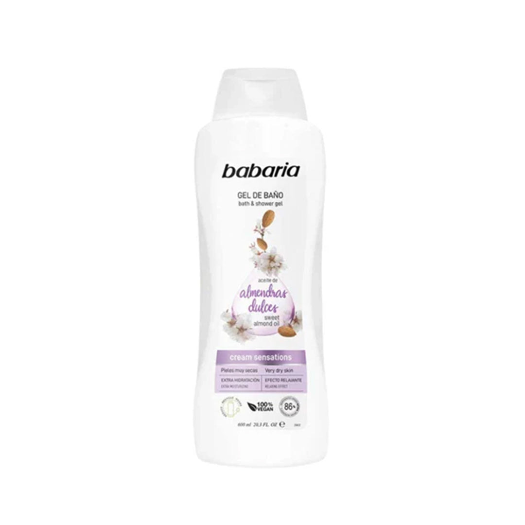 BABARIA SWEET ALMOND OIL SHOWER GEL 600 ML