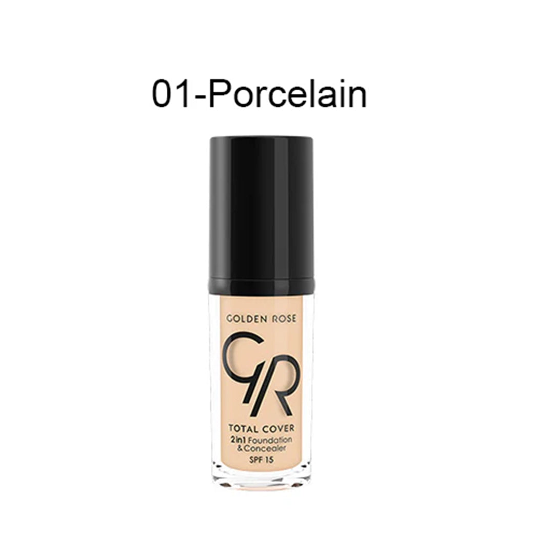 Golden Rose Total Cover 2in1 foundation and concealer 30ml