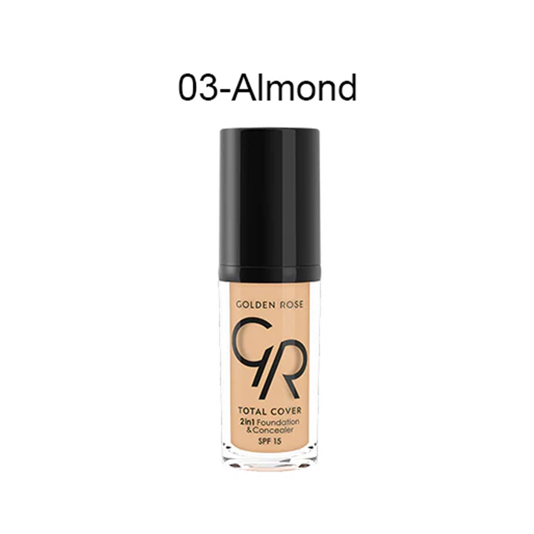 Golden Rose Total Cover 2in1 foundation and concealer 30ml