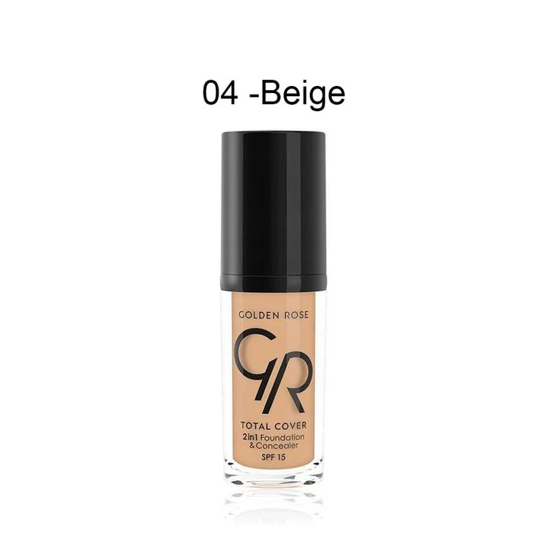 Golden Rose Total Cover 2in1 foundation and concealer 30ml