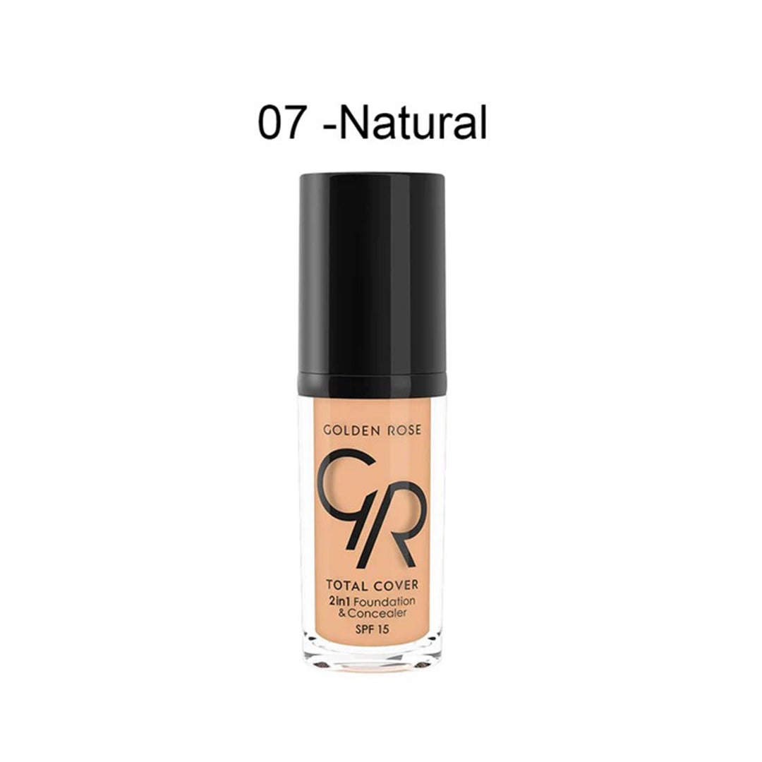 Golden Rose Total Cover 2in1 foundation and concealer 30ml