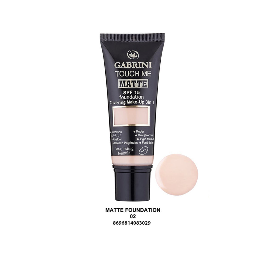 GABRINI TOUCH ME MATTE FOUNDATIONS