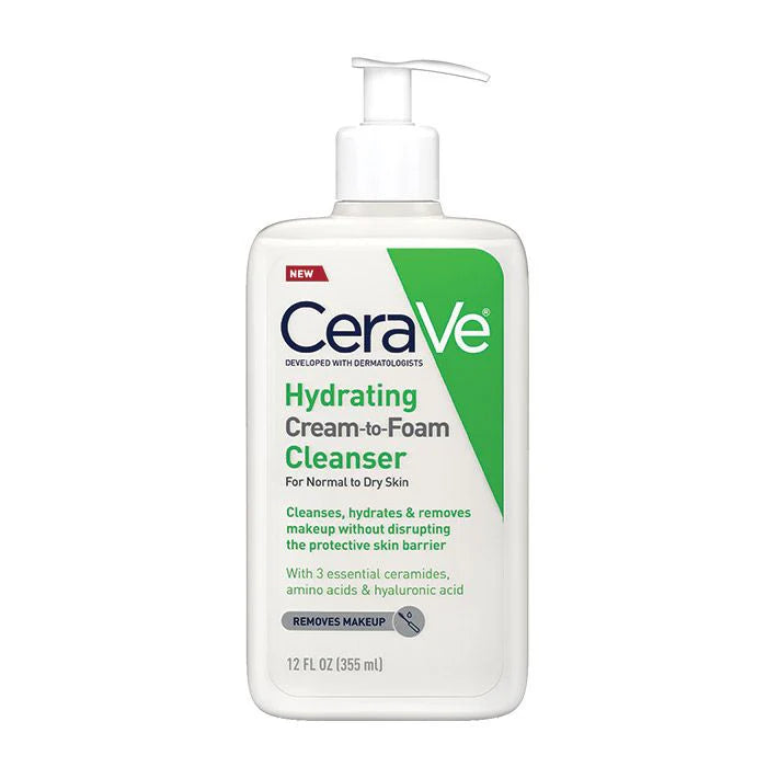 CERAVE CREAM TO FOAM CLEANSER 355ML